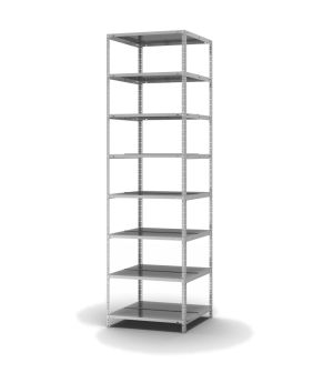 Aktenregal Grundregal WR, 2.550×750×600 mm, verzinkt