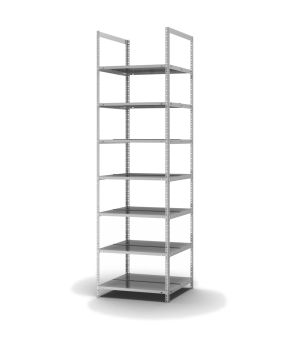 Aktenregal Grundregal WR, 2.550×750×600 mm, verzinkt