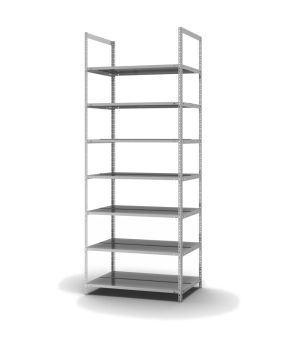 Aktenregal Grundregal WR, 2.550×1.000×600 mm, verzinkt