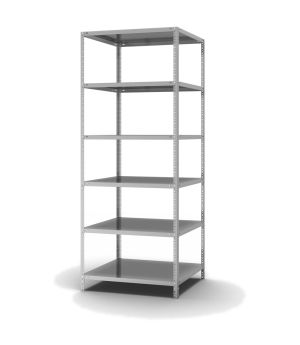 Fachbodenregal Grundregal WR, 2.500×1.000×800 mm, verzinkt