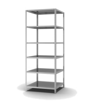 Fachbodenregal Grundregal WR, 2.500×1.000×800 mm, verzinkt