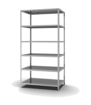 Fachbodenregal Grundregal WR, 2.500×1.300×800 mm, verzinkt