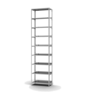 Aktenregal Grundregal WR, 2.900×750×300 mm, verzinkt