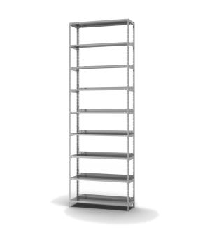 Aktenregal Grundregal WR, 2.900×1.000×300 mm, verzinkt
