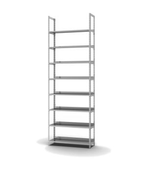 Aktenregal Grundregal WR, 2.900×1.000×300 mm, verzinkt