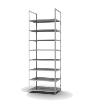 Aktenregal Grundregal WR, 2.900×1.000×600 mm, verzinkt