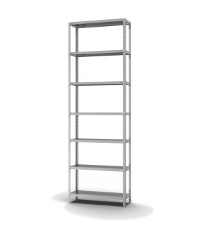 Fachbodenregal Grundregal WR, 3.000×1.000×300 mm, verzinkt