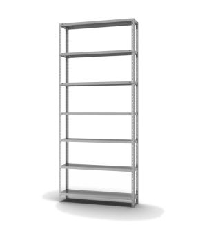 Fachbodenregal Grundregal WR, 3.000×1.300×300 mm, verzinkt