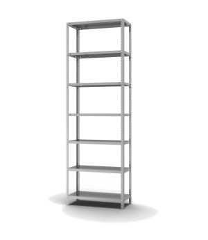 Fachbodenregal Grundregal WR, 3.000×1.000×400 mm, verzinkt
