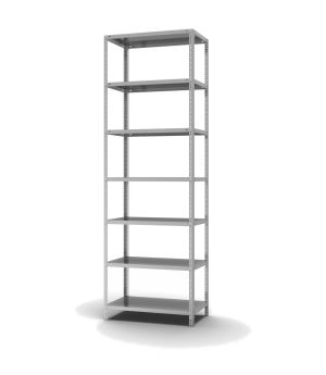 Fachbodenregal Grundregal WR, 3.000×1.000×500 mm, verzinkt