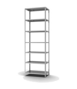 Fachbodenregal Grundregal WR, 3.000×1.000×500 mm, verzinkt