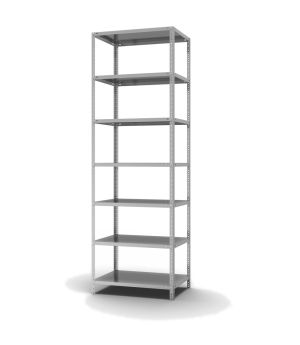 Fachbodenregal Grundregal WR, 3.000×1.000×600 mm, verzinkt