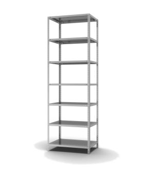 Fachbodenregal Grundregal WR, 3.000×1.000×600 mm, verzinkt