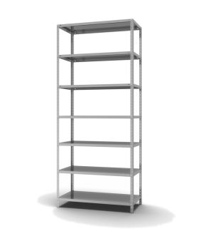 Fachbodenregal Grundregal WR, 3.000×1.300×600 mm, verzinkt