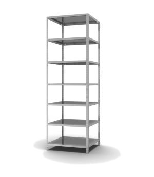 Fachbodenregal Grundregal WR, 3.000×1.000×800 mm, verzinkt