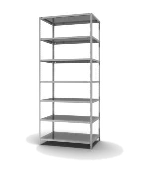 Fachbodenregal Grundregal WR, 3.000×1.300×800 mm, verzinkt