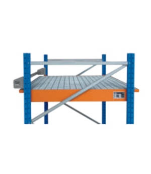 Auffangwanne zum Einhängen für Palettenregal für Holmlänge 1.825 mm RAL 5010 SCHULTE Lagertechnik Einhängewanne
