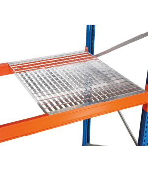 Gitterrostebene Palettenregal eingelegt 1.825 mm Feuerverzinkt für 800 mm Regaltiefe