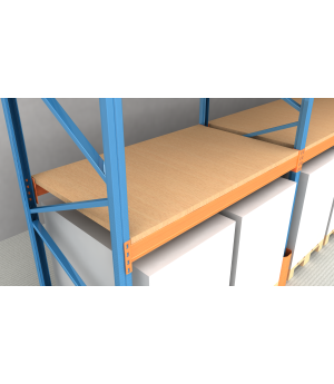 Set-Spanplatte aufgelegt P4 38mm 1805x788 mm für 40 mm Traverse GVB=150kg/m2