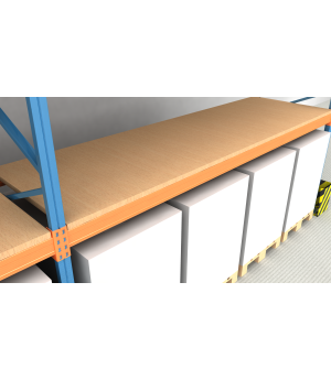 Set-Spanplatte aufgelegt P4 38mm 3580x788 mm, für 50 mm Traverse GVB=150kg/m2