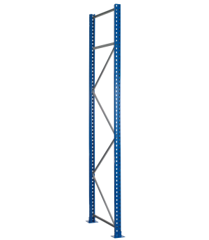 Palettenregal-Ständerahmen S610-M18, unmontiert, 2000x800 mm (HxT), blau/verzinkt SCHULTE Lagertechnik