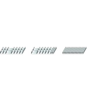 Schlitzwannen-Set 1 für Schubladen, 100 mm Höhe