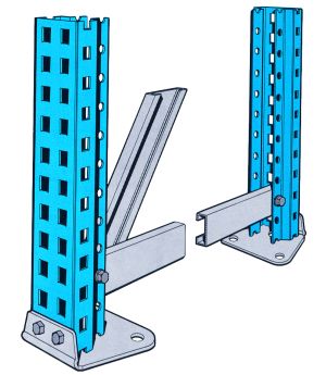 Ständerrahmen Mx515, 2000x600 mm für Weitspannregal W100 SCHULTE Lagertechnik