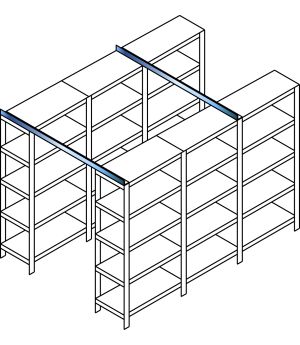 Querverband-Set1: 1.500mm, für den Aufbau von Querverbänden