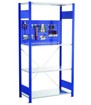 Lochplatten-Rückwandblende HxB 500x1000 mm (TxH) von SCHULTE Lagertechnik
