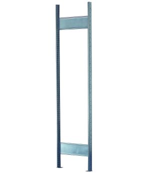 T-Profil Ständerrahmen MULTIplus unmontiert, 2000x600 mm, schwarz, vorn/hinten glatt, Front glatt, Rückseite glatt