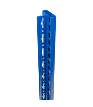 T-Profil Ständer Typ MULTIplus 1800 mm RAL 5010 enzianblau, Front gelocht