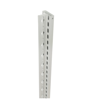 T-Profil Ständer Typ MULTIplus 1000 mm RAL 7035 lichtgrau, Front gelocht