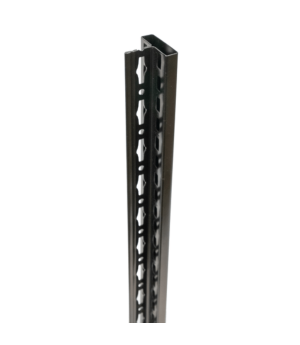 T-Profil Ständer Typ MULTIplus 1800 mm schwarz, Front gelocht