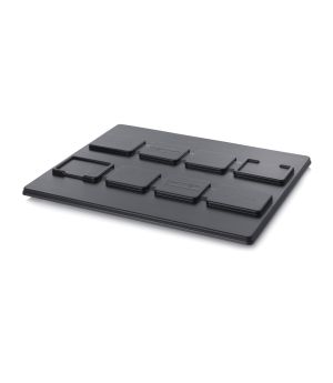 Palette-Auflagedeckel Universell A 1210 in verkehrsschwarz (RAL 9017), 1220 × 1020 mm