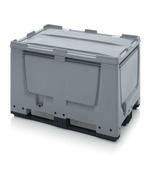 Big Box mit Scharnierdeckel BBG 1208K SA in silbergrau (RAL 7001)