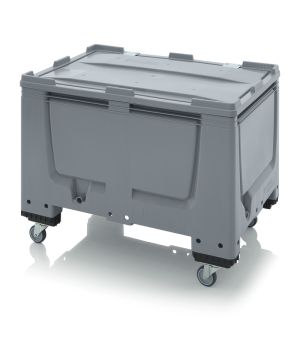 Big Box mit Scharnierdeckel BBG 1208R SA in silbergrau (RAL 7001)