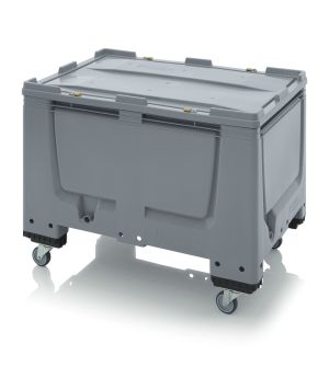Big Box mit Verschließsystem SC BBG 1208R SC in silbergrau (RAL 7001), 1200 × 800 mm