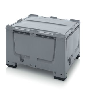 Big Box mit Scharnierdeckel BBG 1210 SA in silbergrau (RAL 7001)