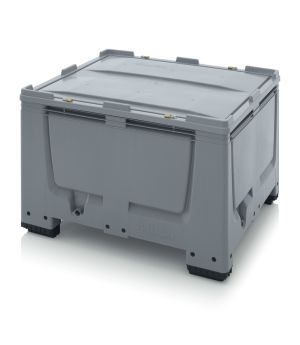Big Box mit Verschließsystem SC BBG 1210 SC in silbergrau (RAL 7001), 1200 × 1000 mm
