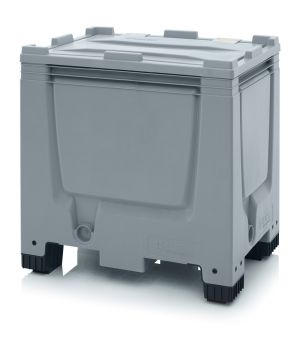 Big Box mit Scharnierdeckel BBG 86 SA in silbergrau (RAL 7001)
