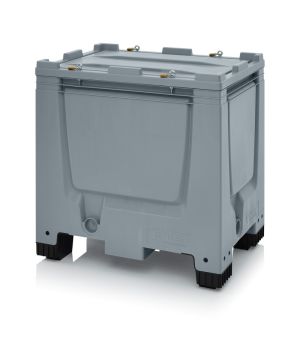 Big Box mit Verschließsystem SC BBG 86 SC in silbergrau (RAL 7001), 800 × 600 mm