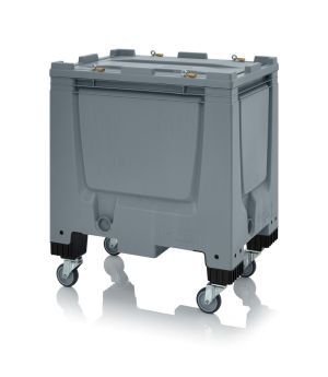 Big Box mit Verschließsystem SC BBG 86R SC in silbergrau (RAL 7001), 800 × 600 mm