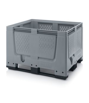 Big Box mit Lüftungsschlitzen BBO 1210K in silbergrau (RAL 7001), 1200 × 1000 mm
