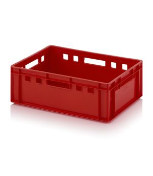 Fleischkasten E2 in verkehrsrot (RAL 3020), 600 × 400 mm