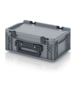 Eurobehälter Koffer 2GL ED 32/12 HG 2GL in silbergrau (RAL 7001), 300 × 200 mm