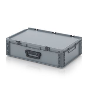Eurobehälter Koffer 2GL ED 64/17 HG 2GL in silbergrau (RAL 7001), 600 × 400 mm