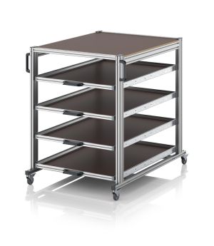 Systemwagen im Paletteformat EG SW 134 1208 U, 1300 × 1062 mm