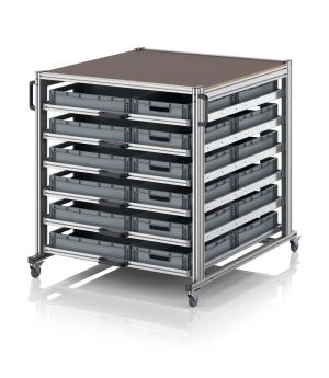 Systemwagen im Paletteformat EG SW 134 1210 6412, 1300 × 1262 mm