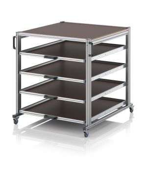 Systemwagen im Paletteformat EG SW 134 1210 U, 1300 × 1262 mm