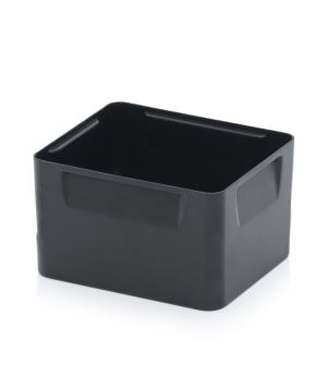 ESD-Einsatzkasten 8-er Teilung ESD EK 8/100 in verkehrsschwarz (RAL 9017), 183 × 141 mm